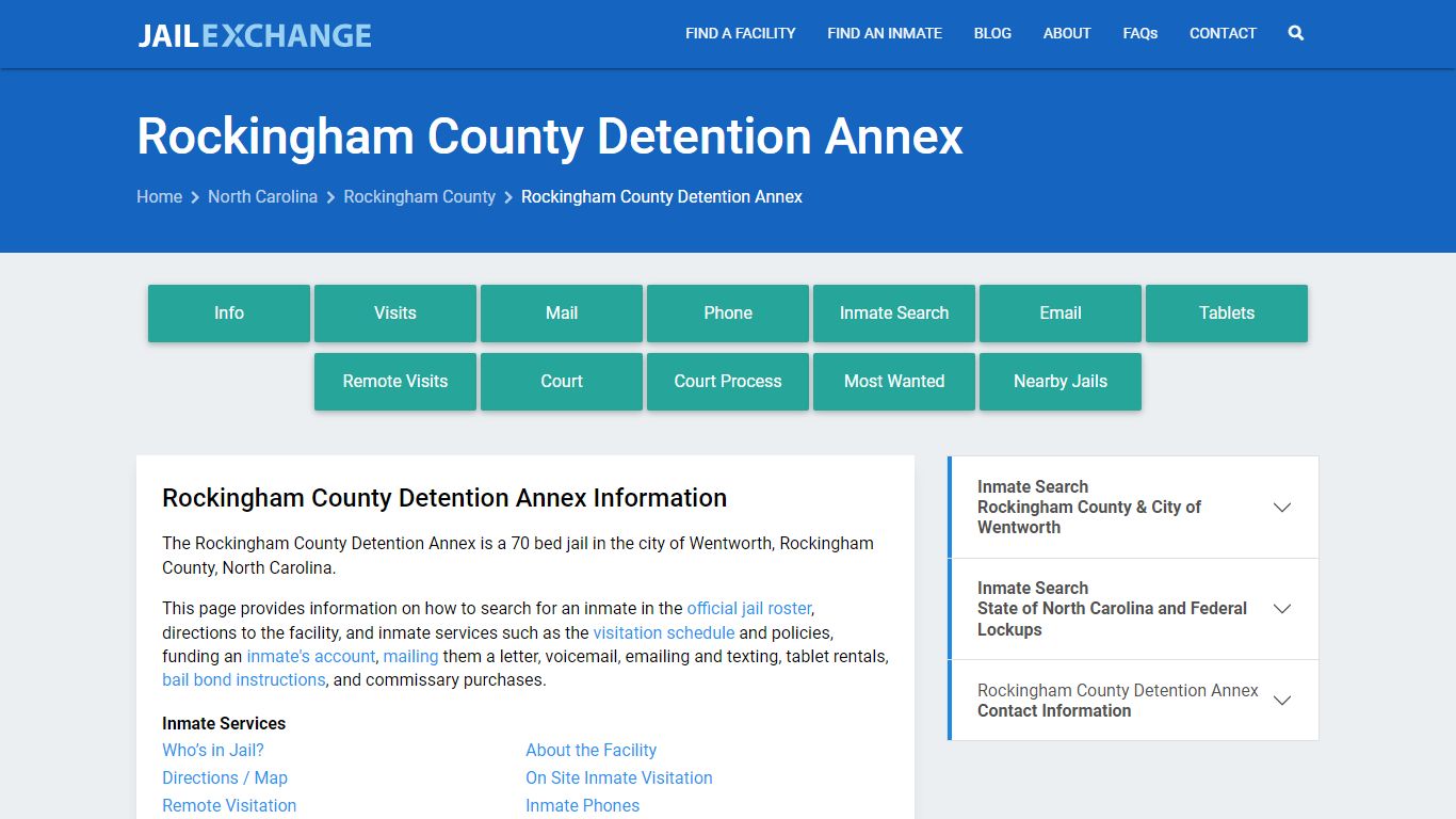 Rockingham County Detention Annex - Jail Exchange